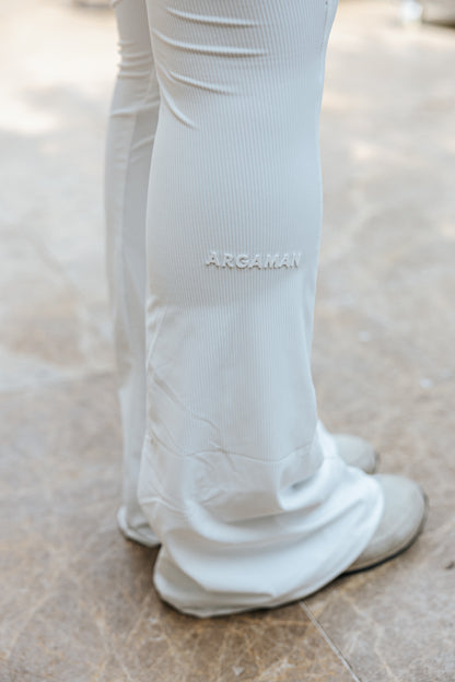 טייץ ריב Peach Leggings - לבן