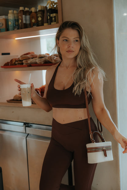 טופ ריב Peach Top - חום