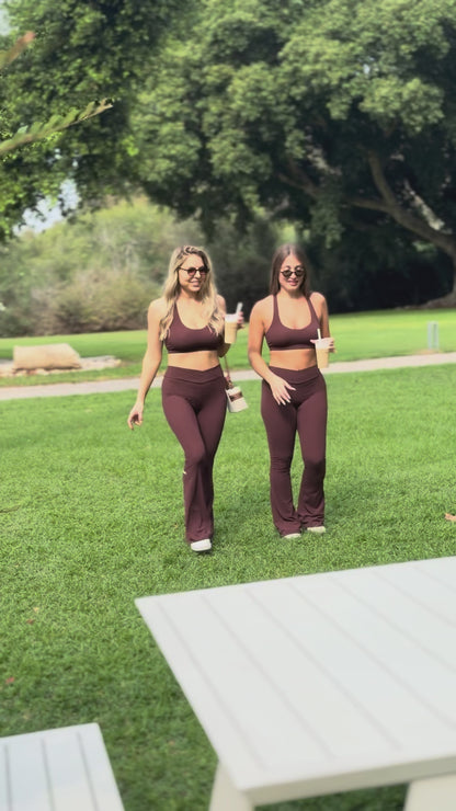 טופ ריב Peach Top - חום